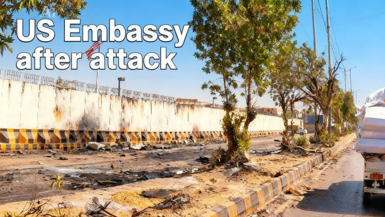 U.S. Embassy Karachi one-way Road Open After Attack | 4k view #karachi 