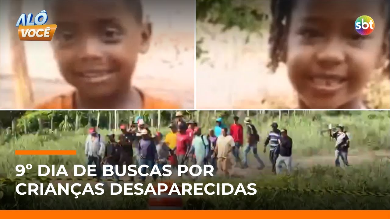 Buscas por irmãos desaparecidos entram no nono dia com reforço do Exército | #AloVoce