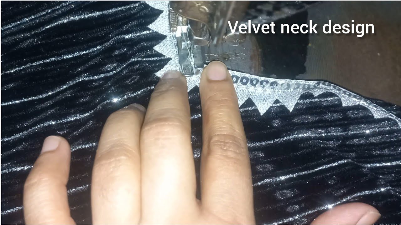 Velvet neck design by ChefTailor || How to cutting and stitching Velvet neck design ||