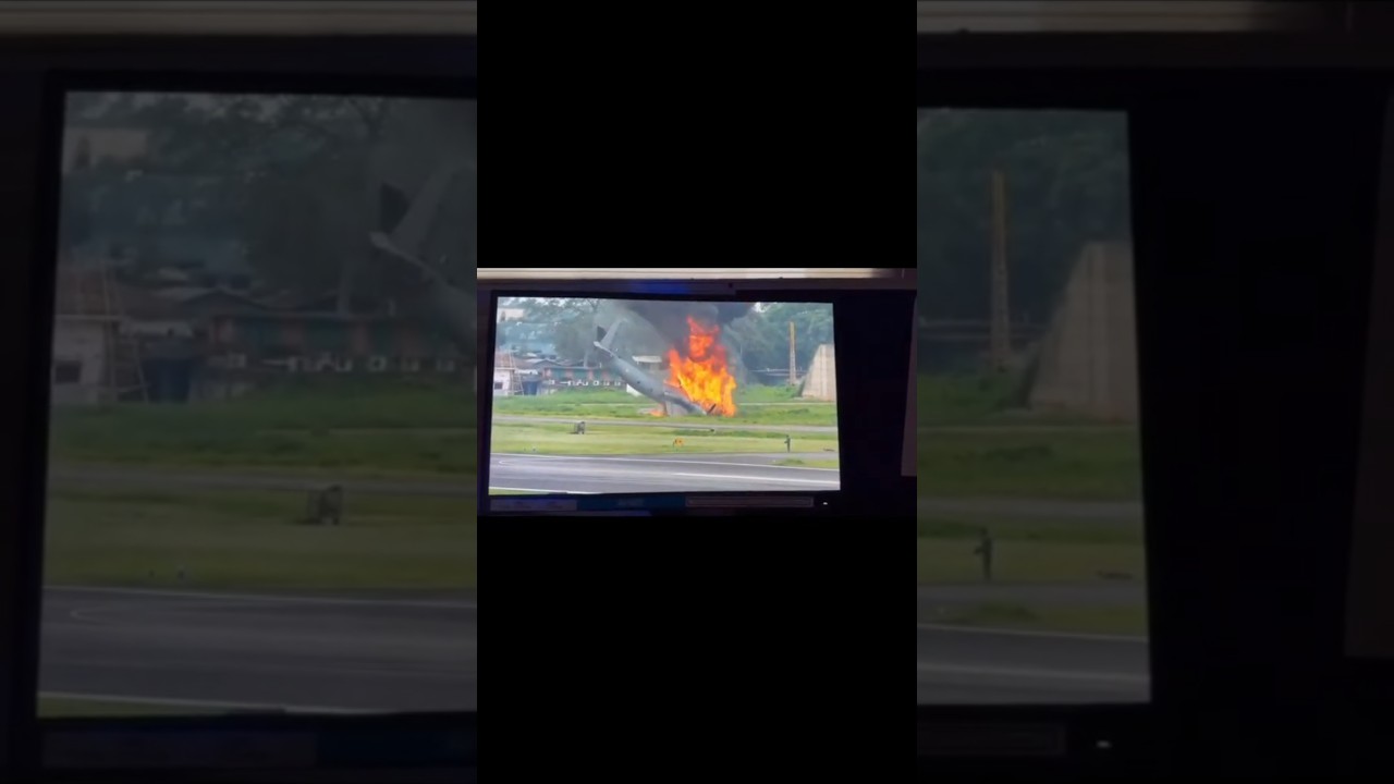 🚨 IAF AN-32 Crash Footage #IAF #IndianAirForce #AN32 #Aviation #JaiHind