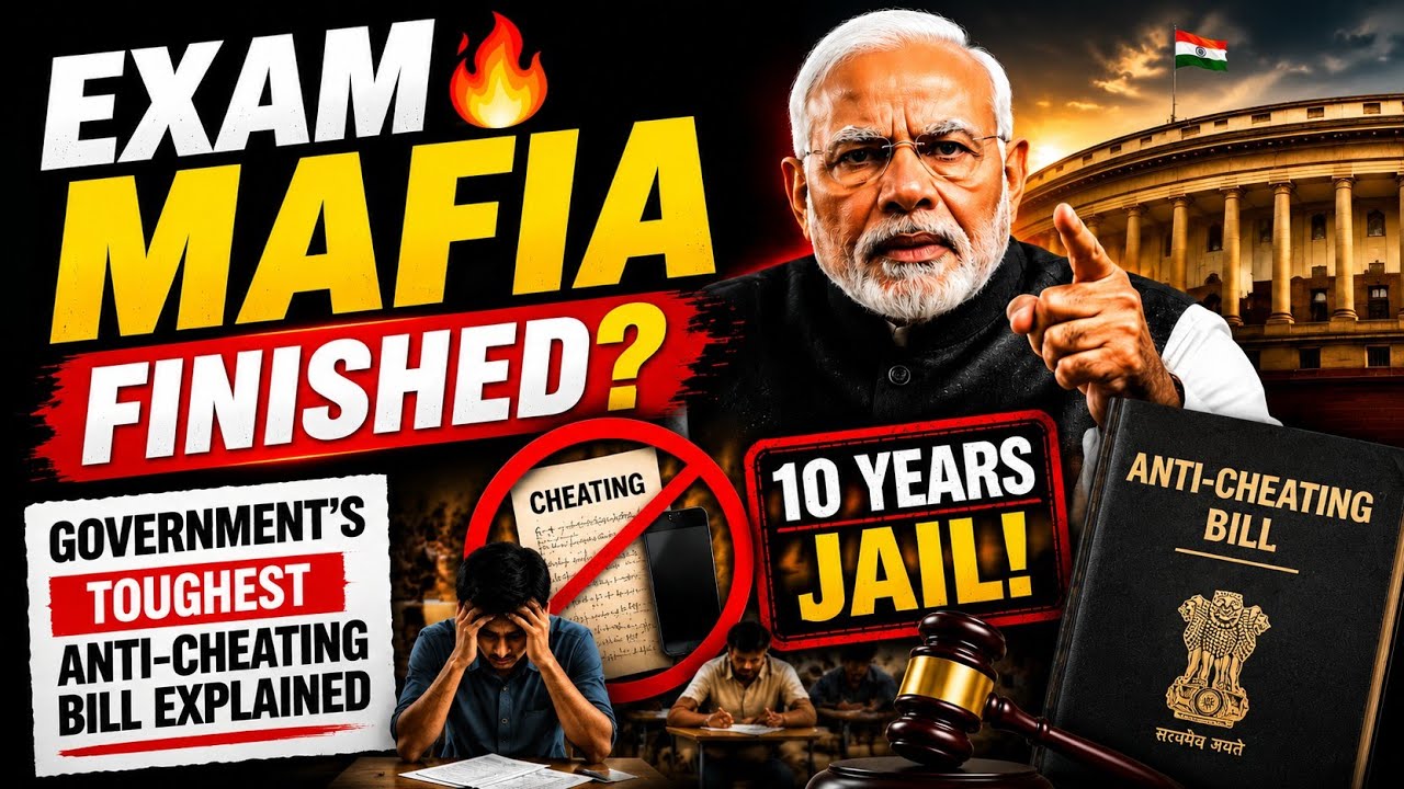 EXAM MAFIA FINISHED? 🔥 Government's Toughest Anti-Cheating Bill Explained 