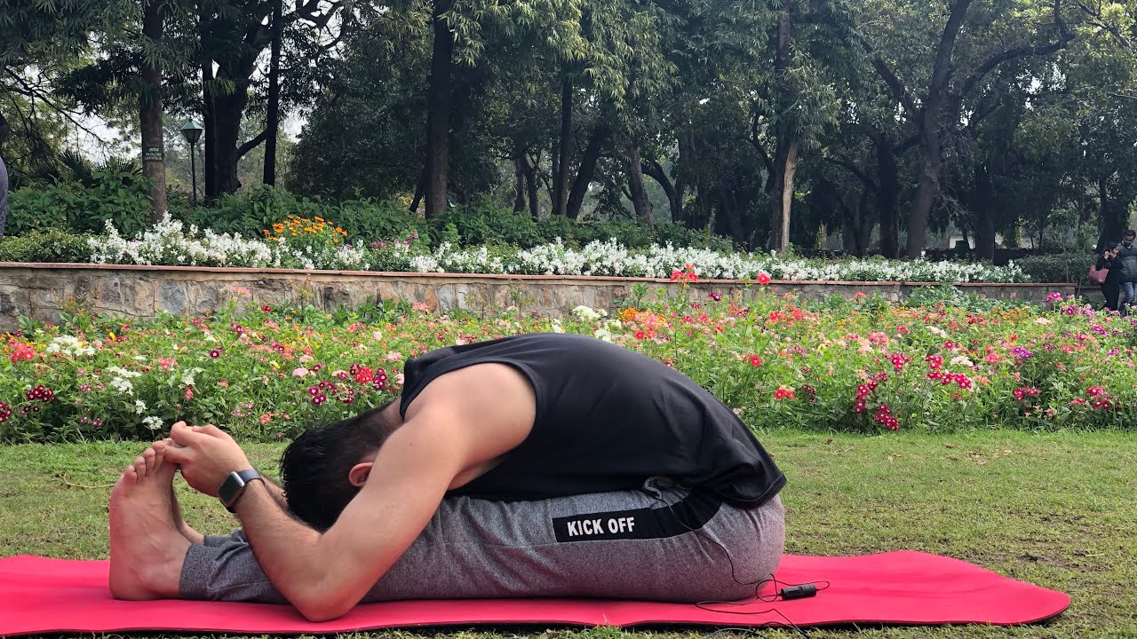 Paschimottanasana for beginners, Deep Forward Fold/Bend with Sahil