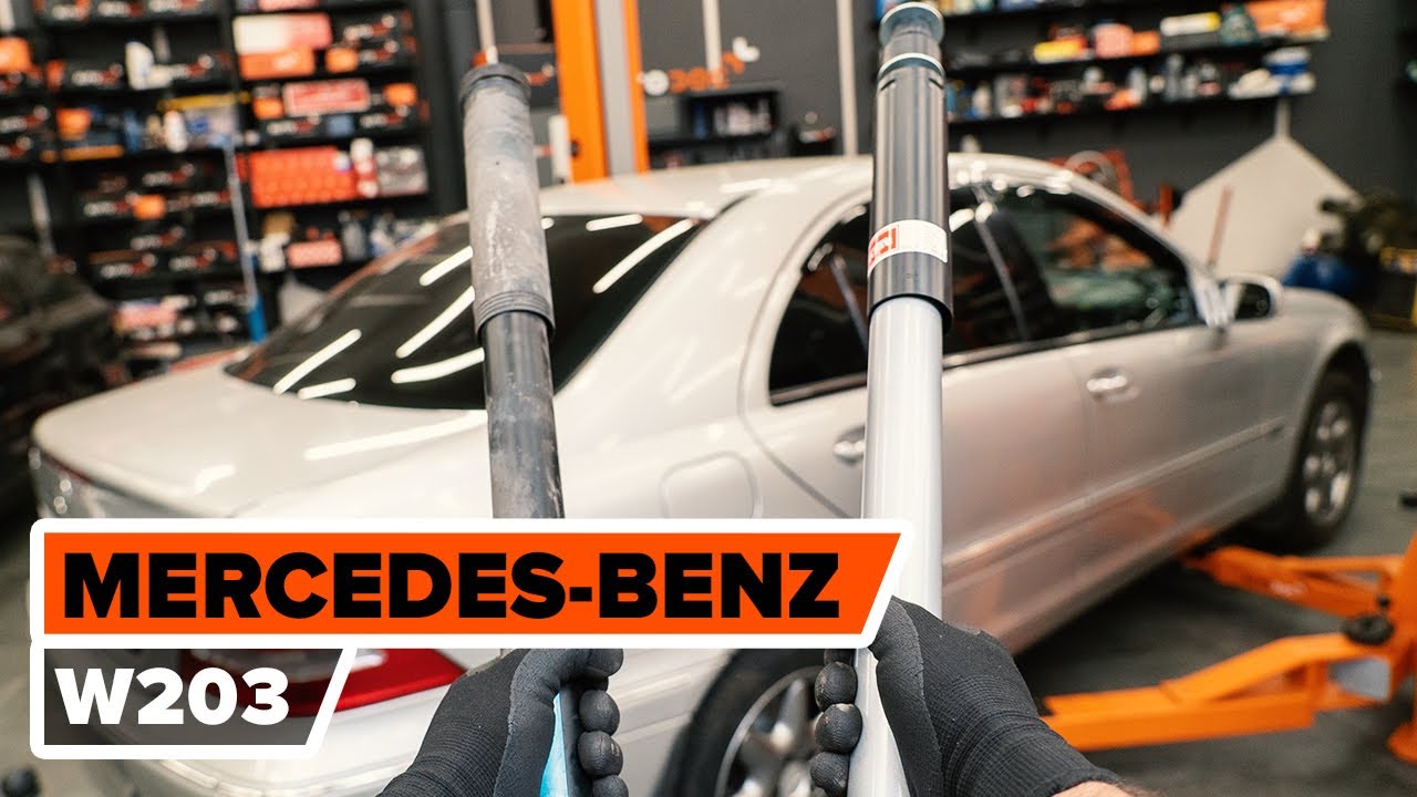 MERCEDES-BENZ W203 C-osztály hátsó lengéscsillapító csere [ÚTMUTATÓ AUTODOC]