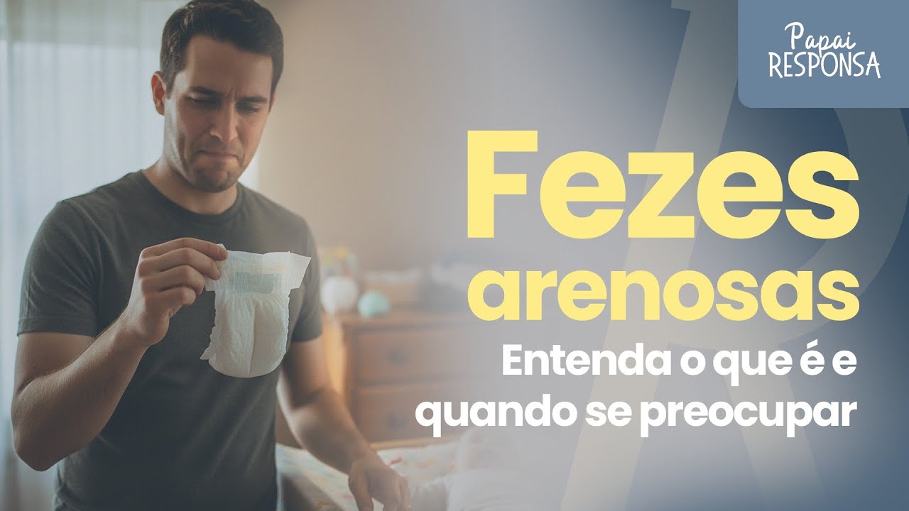 Cocô de bebê com textura de areia: O que significa e como resolver?