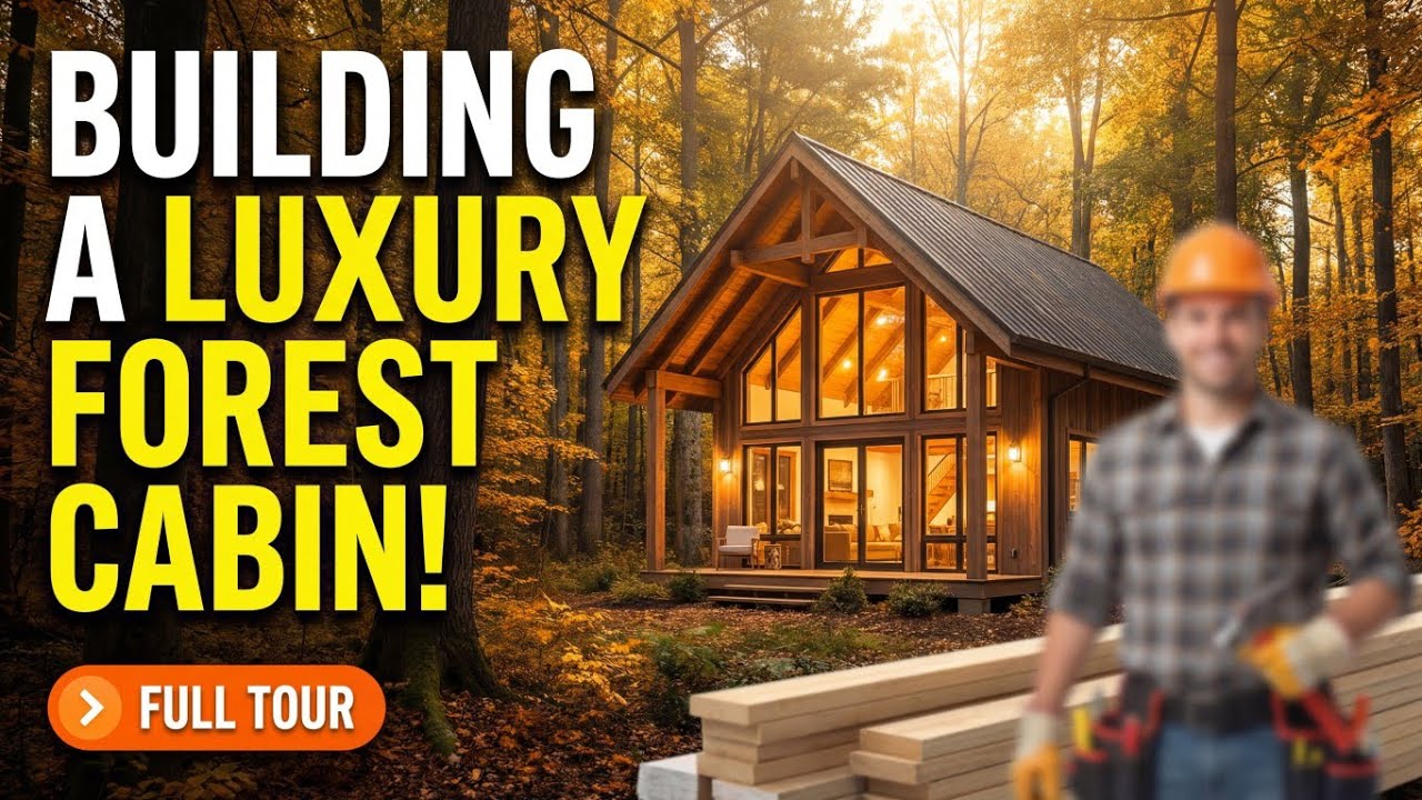 Build a luxury cabin in forest just $30k (ASMR)