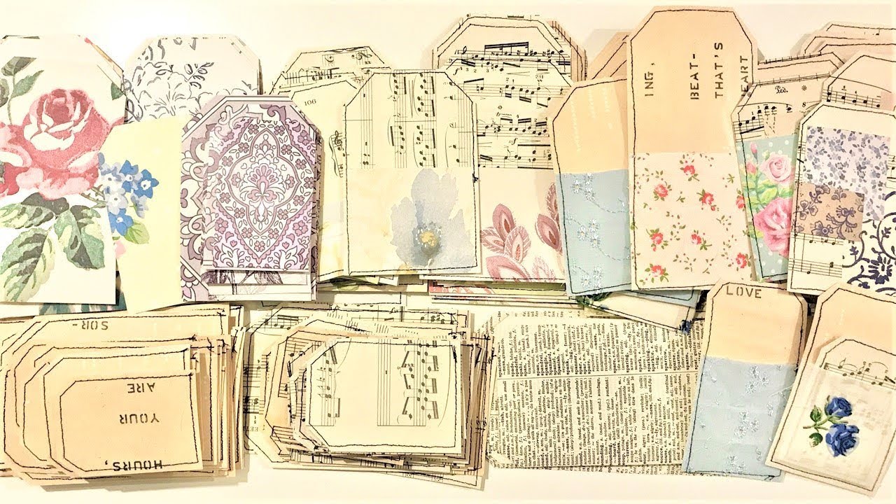 Tag ideas for junk journal embellishments