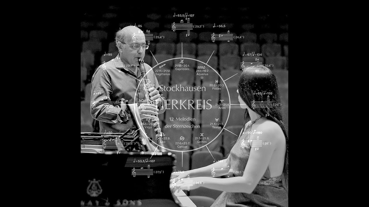 KARLHEINZ STOCKHAUSEN : TIERKREIS  (1975/1981). Versión para clarinete y piano