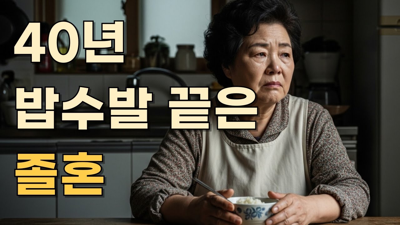 퇴직 후 졸혼 선언하고 집 나간 남편, 보내주는 게 맞는 걸까요?