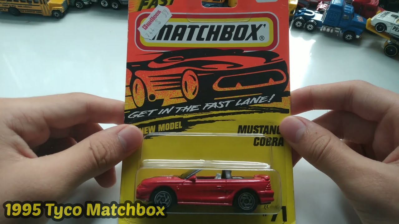 1995 Matchbox Ford Mustang Cobra Convertible #71 Tyco diecast car Unboxing and Review
