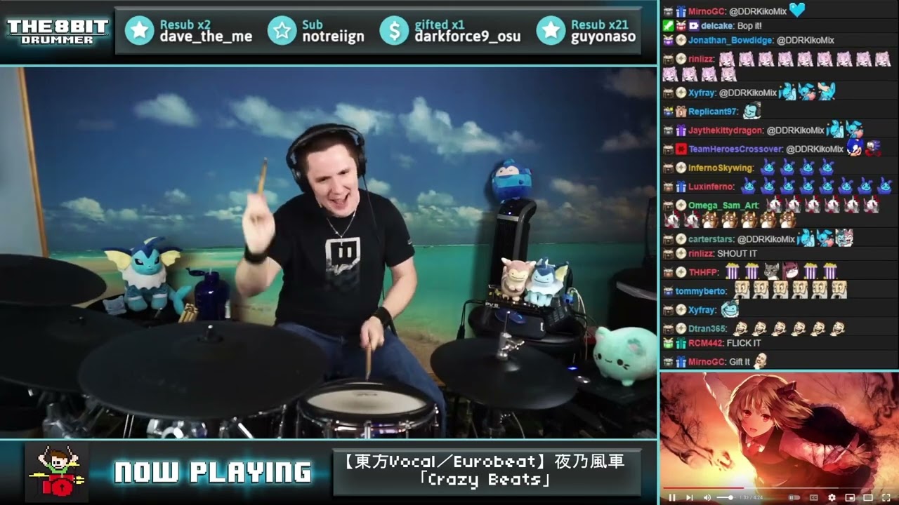 The8BitDrummer / Crazy Beats - 夜乃風車