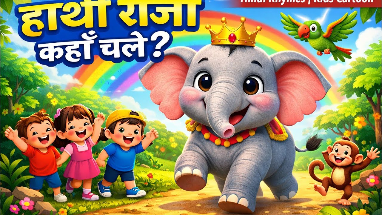 हाथी राजा कहां चले सॉन्ग हाथी राजा कहां चले कार्टूनrhymes
