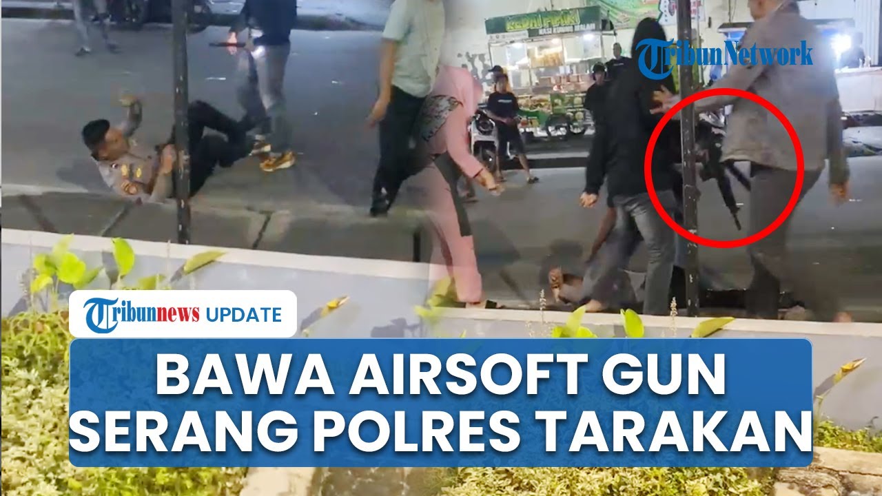 5 Polisi Terluka Buntut Penyerangan Mako Polres Tarakan, Para Pelaku Bawa Airsoft Gun & Balok Kayu