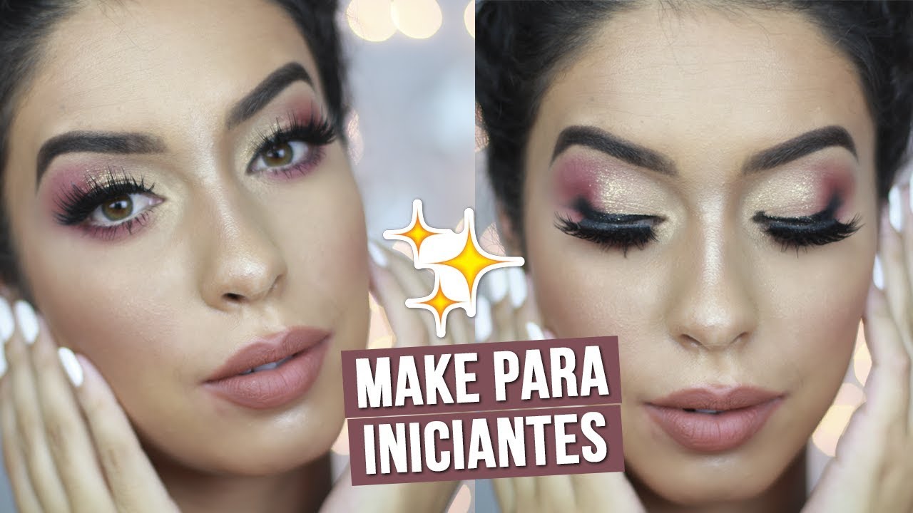 ✨MAKE COM DELINEADO ESFUMADO PARA INICIANTES | PASSO A PASSO DE MAQUIAGEM PRA FESTAS ✨