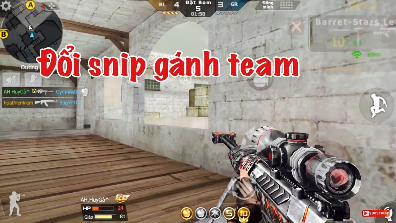 CrossFire Legend | CF MOBILE: ĐỔI SÚNG GÁNH TEAM VÀ LẬT KÈO VỚI SNIP VIP