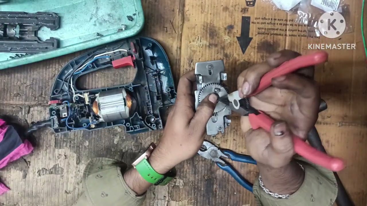 BOSCH JIGSAW MACHINE GST 90 BE DIDN'T RUN WATCH THE COMPLETE VIDEO HOW TO REPAIR 