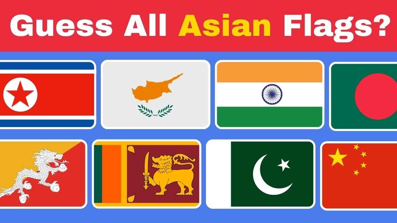 🌏Can You Guess All 49 Asian Flags? | Flag Quiz 🏳️
