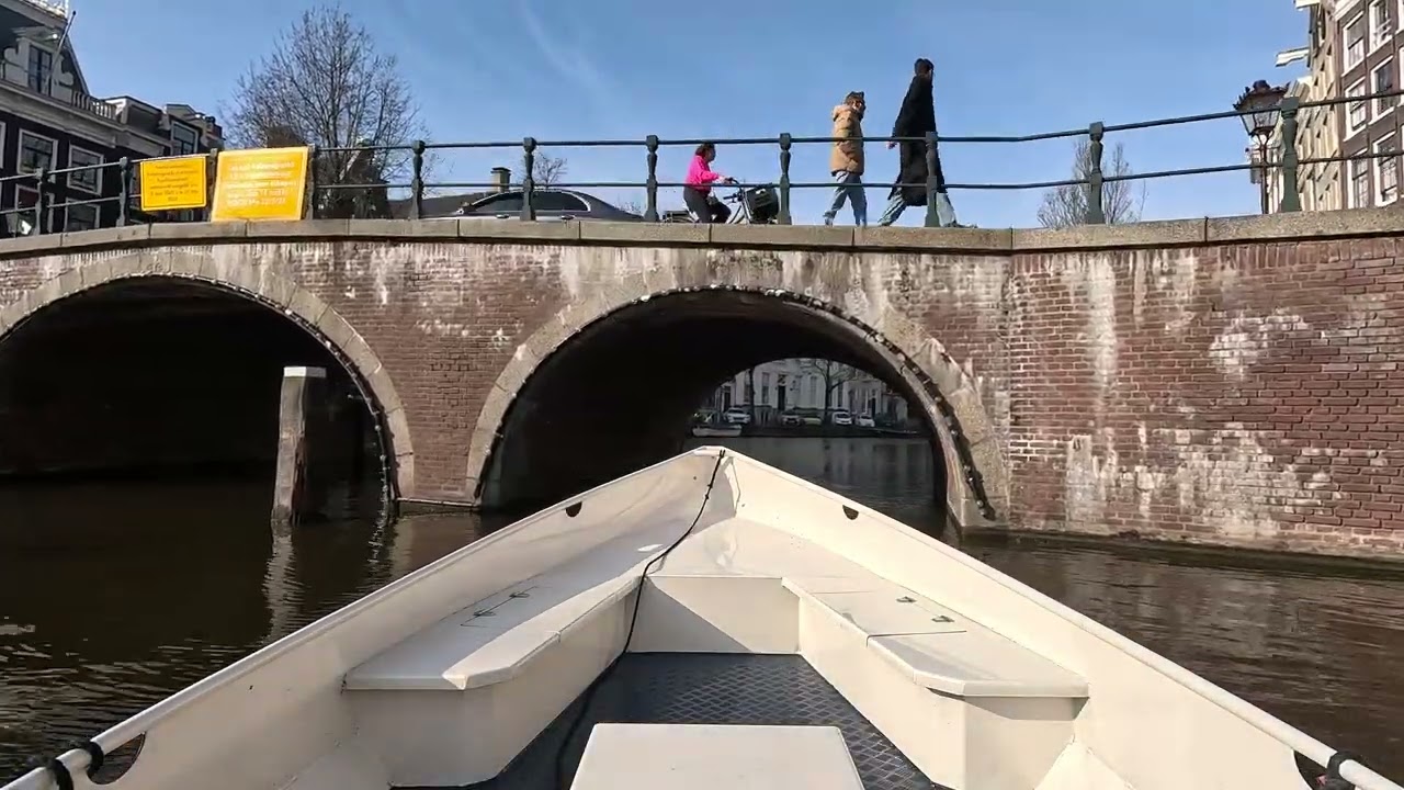 Sunny boat tour on Amsterdam Canals - part 2