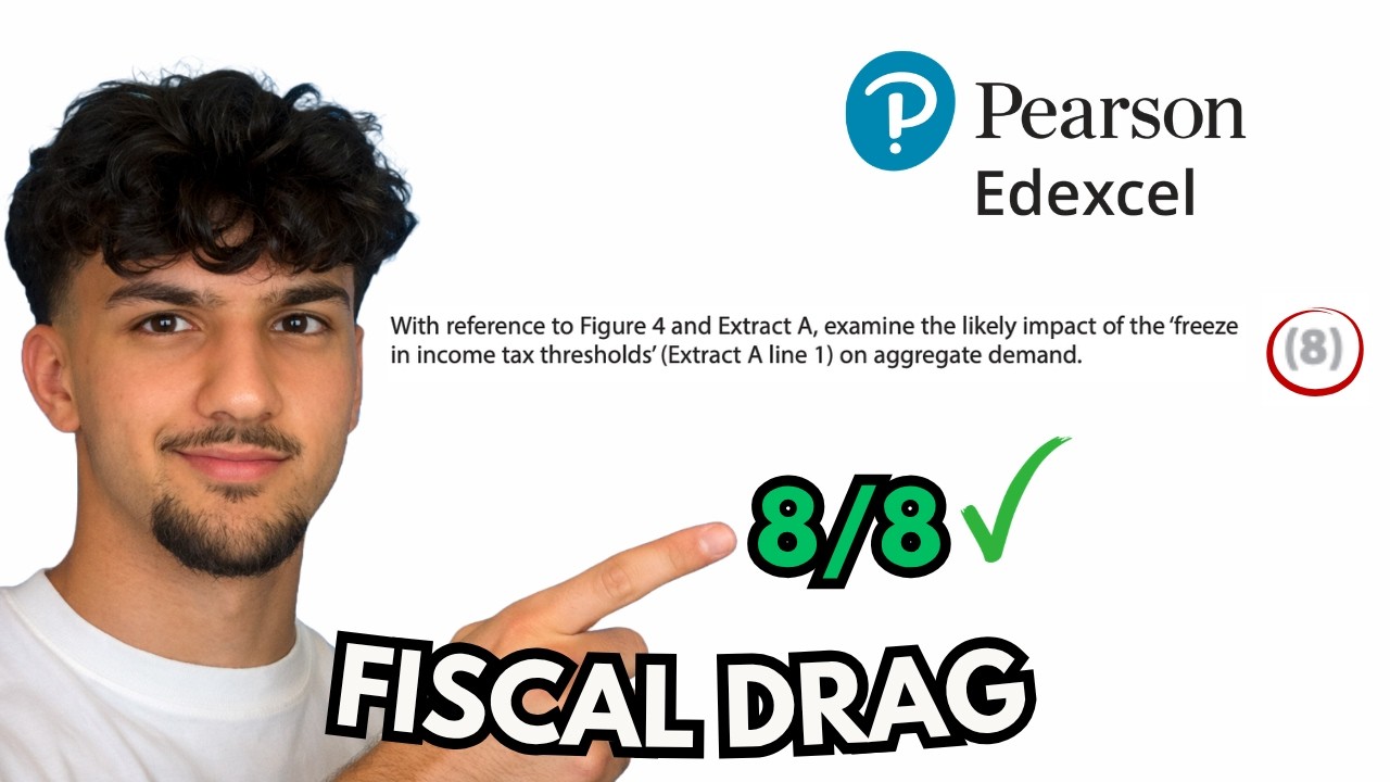 Fiscal Drag &ndash; 8 Mark A-Level Economics Question (Edexcel)