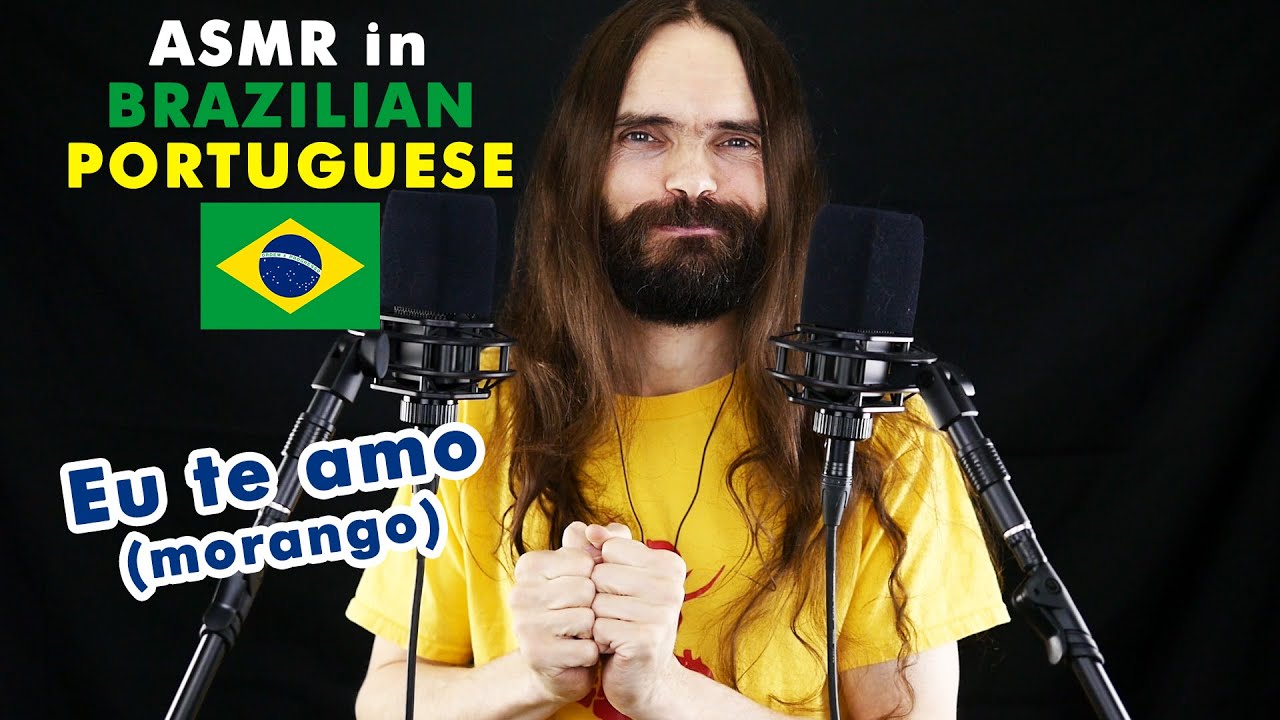 ASMR French man makes you fall asleep in Brazilian Portuguese (sussuros, para dormir, português)