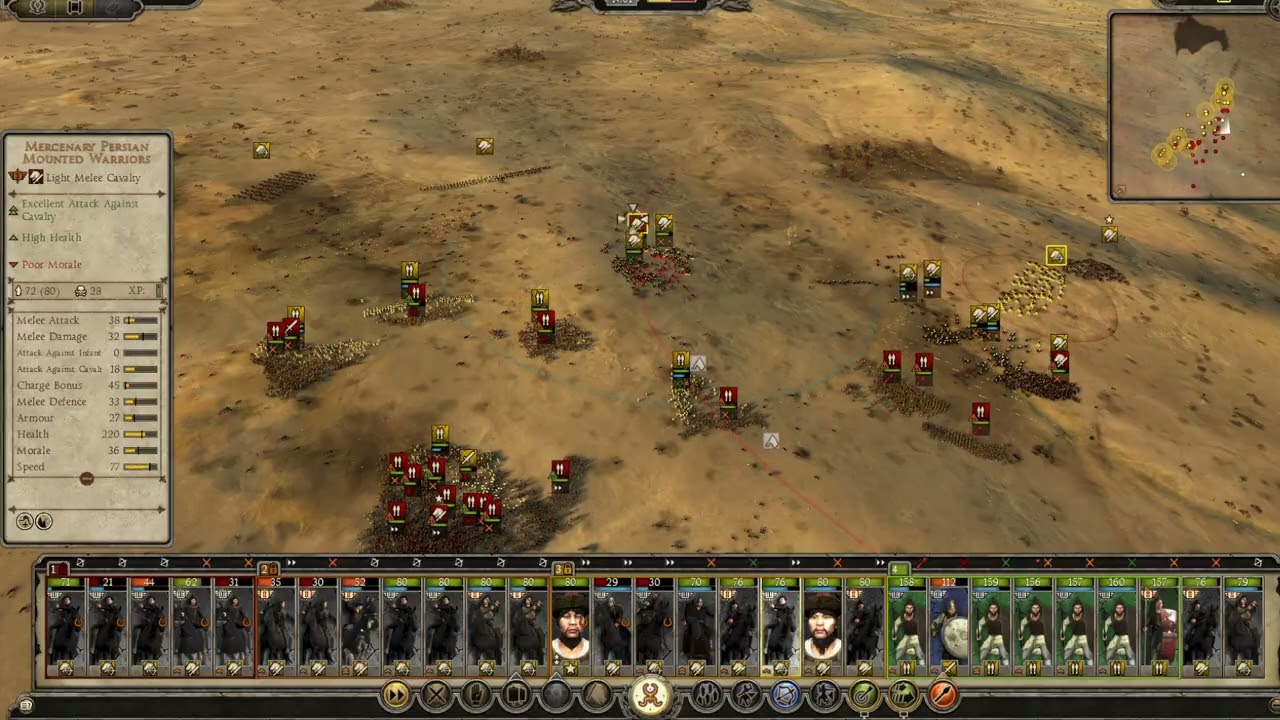 Total War Attila - White Huns - intense skirmishes with Horse Archers, outnumbered 2:1