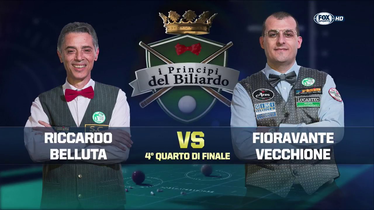 Belluta VS Vecchione - I Principi del Biliardo 2016/2017 - 2^ Tappa 4^ Quarto