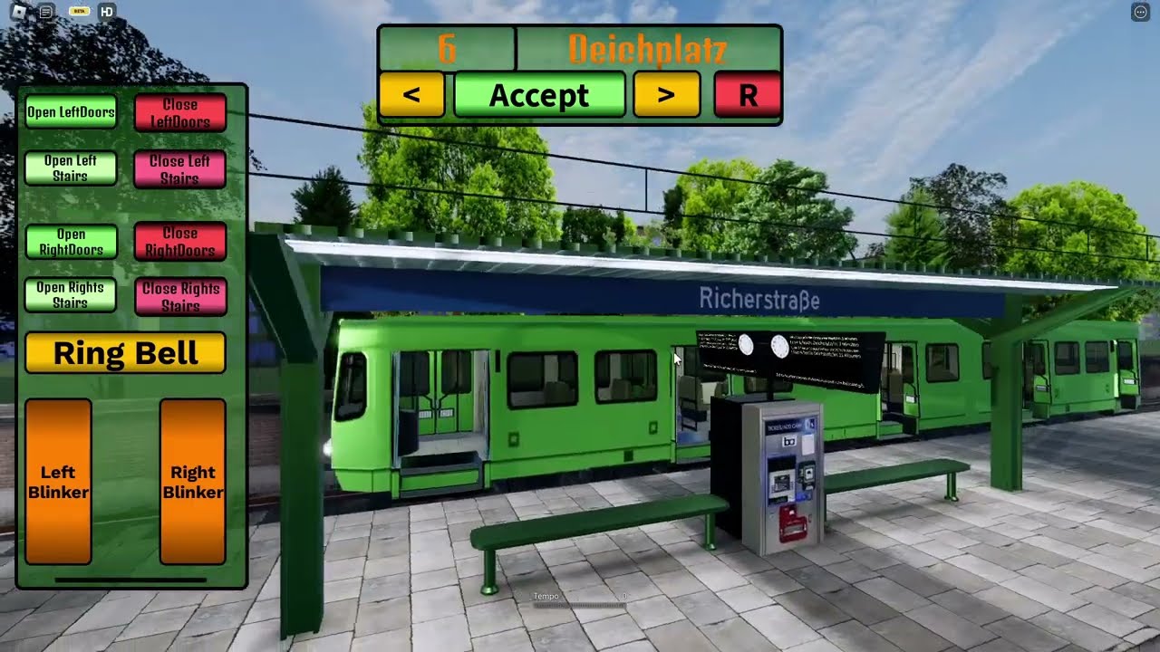 Linie 6 alle Haltestellen / Line 6 all Stops | Tram Simulator Weidenheim