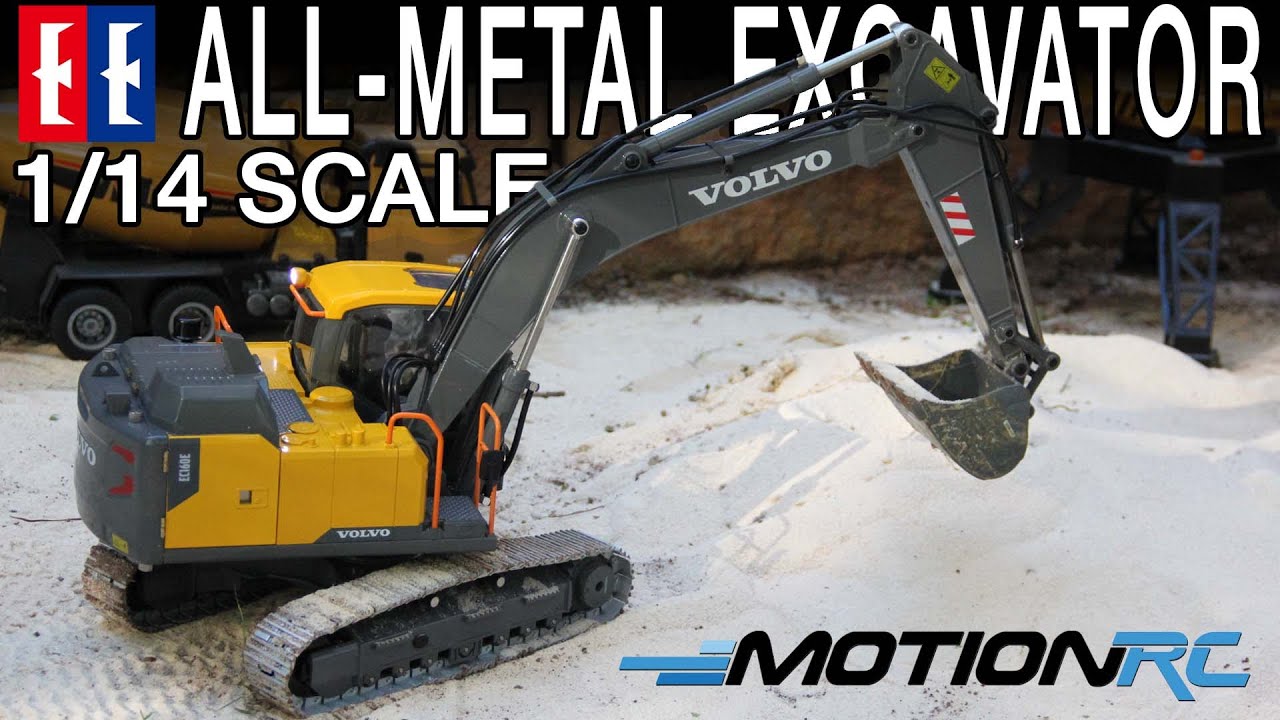Потрясающий цельнометаллический экскаватор Double Eagle Volvo EC160E в масштабе 1/14 | Motion RC