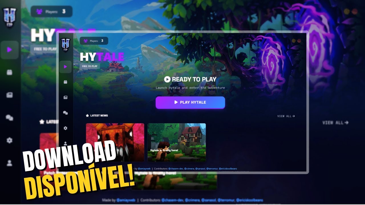 HYTALE COM DINOSSAUROS ??!! 🦖 NOVO LAUNCHER COM ONLINE, MODS TRADU&Ccedil;&Atilde;O PT-BR!