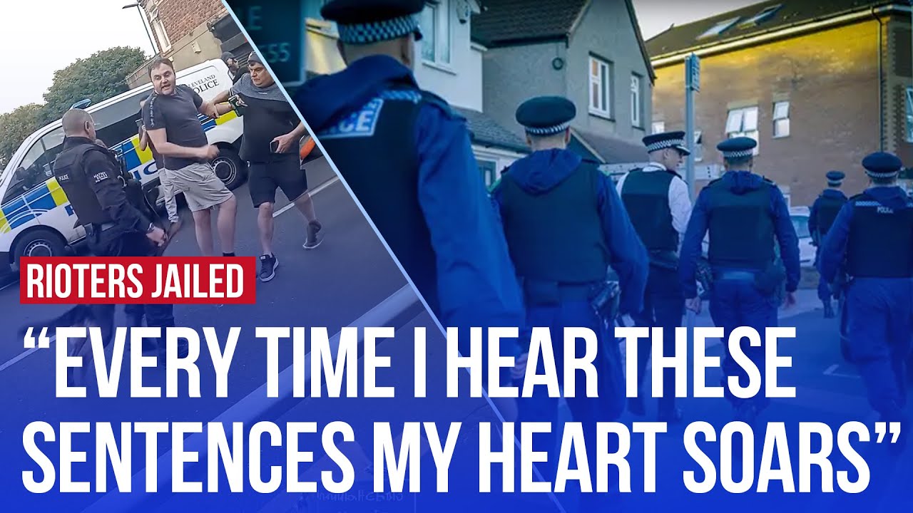 Man bitten on backside by police dog and Britain's oldest rioter, 69, jailed | LBC