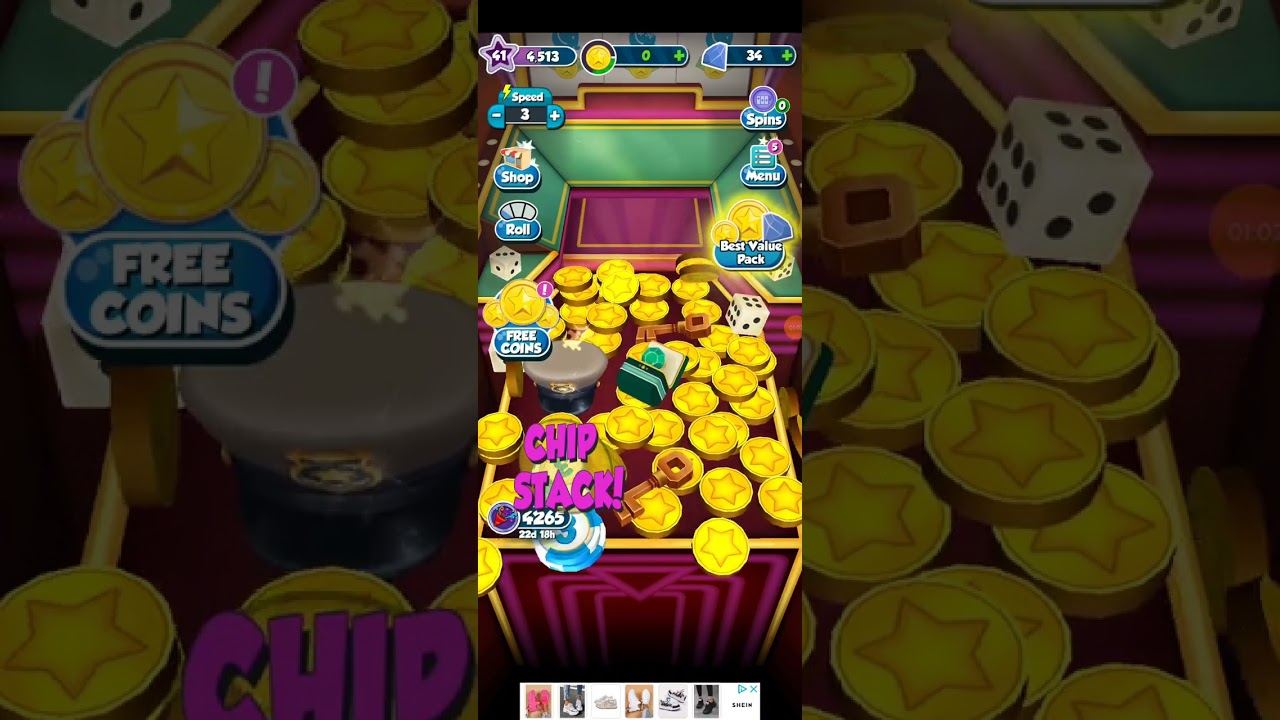 Coin Dozer Level up fast for JustPlay