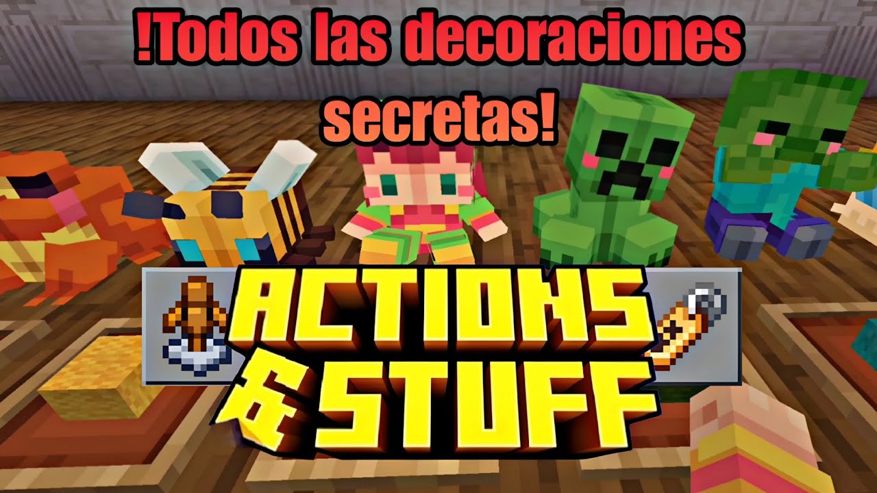 Secretos de Actions y stuff, Todas las decoraciones! - Minecraft 