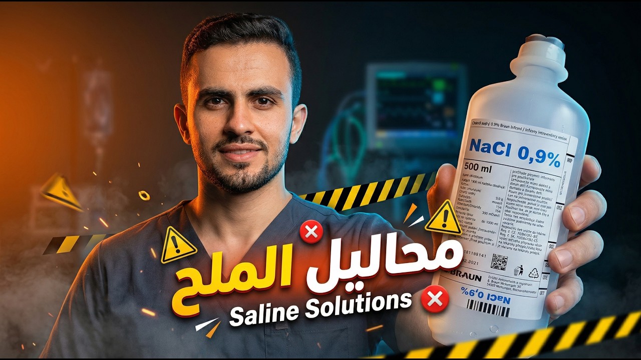 المحاليل الوريدية | (1) شرح انواع محاليل الملح (Saline Solutions) ببساطه جدا