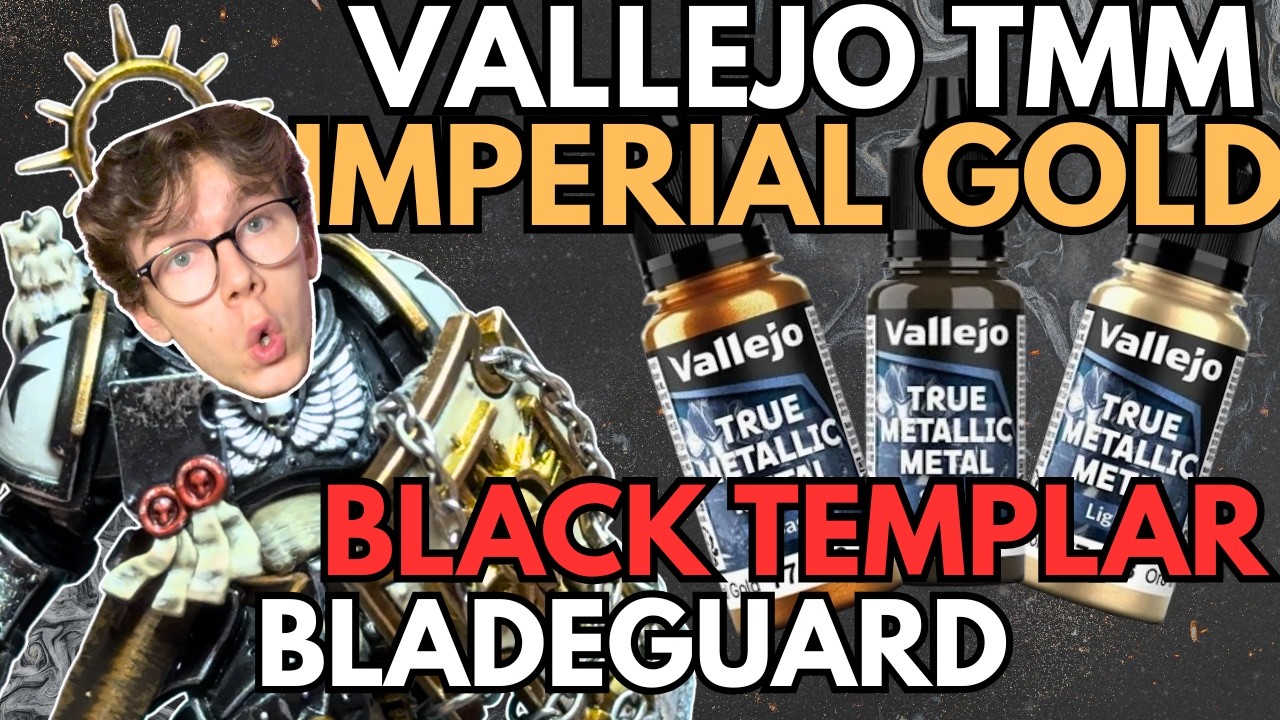 Vallejo Gold Paint + Black Templar Bladeguard Veterans