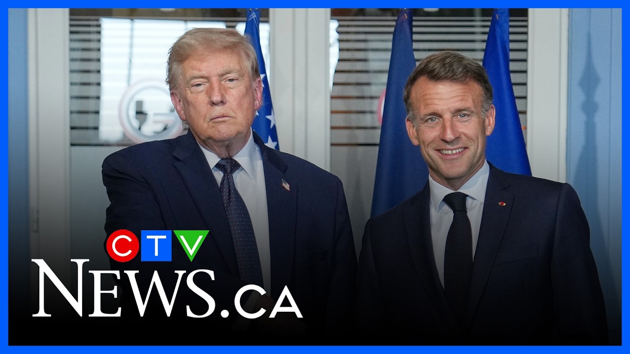 Дональд Трамп встречается с Эмманюэлем Макроном на саммите G7