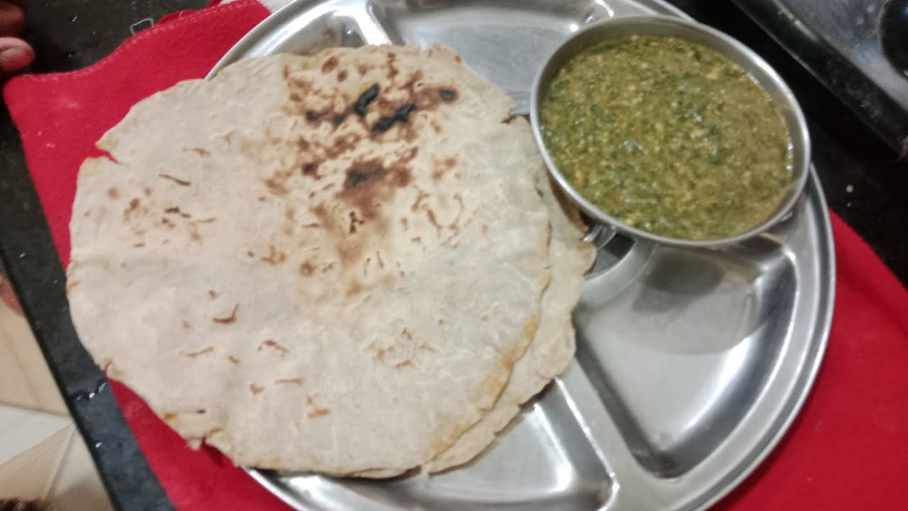 🥗 खमंग आणि झटपट होणारी हरभऱ्याची 🥗भाजी व ज्वारीची भाकर...🤩✨