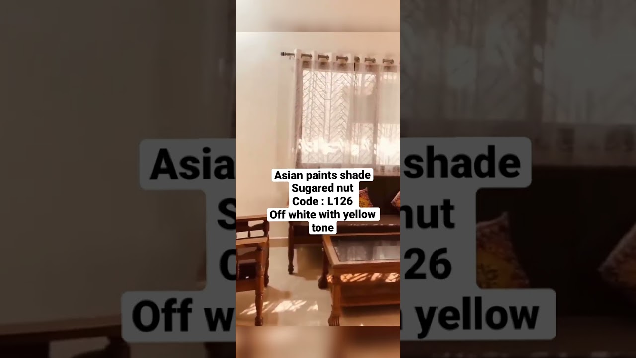 Asian paints shade sugared nut L126 (Off white ) | interior shade
