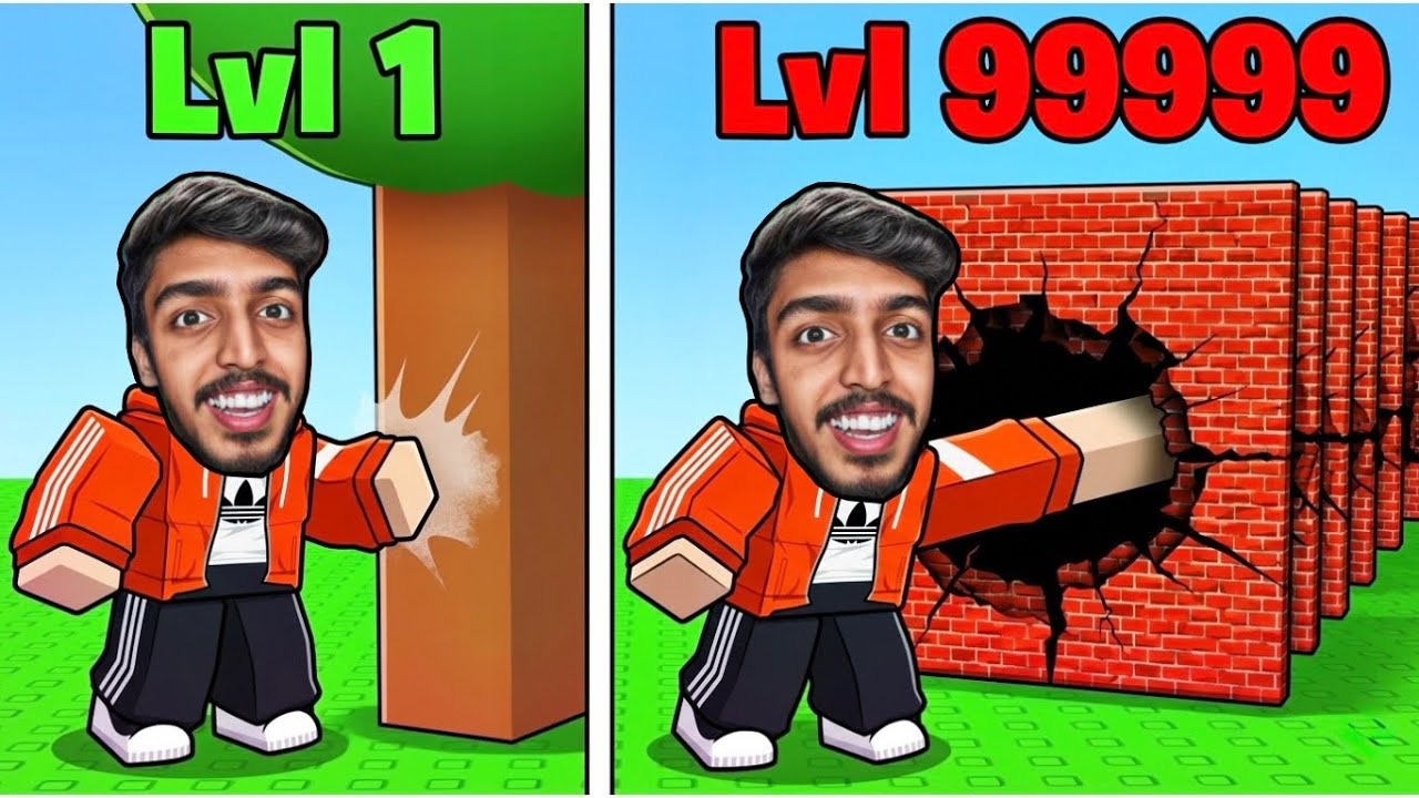 Punching STRONGEST Door to Escape in Roblox!
