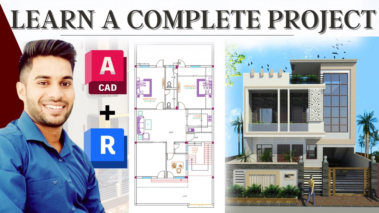 AutoCAD House Plan to Revit 3D Design