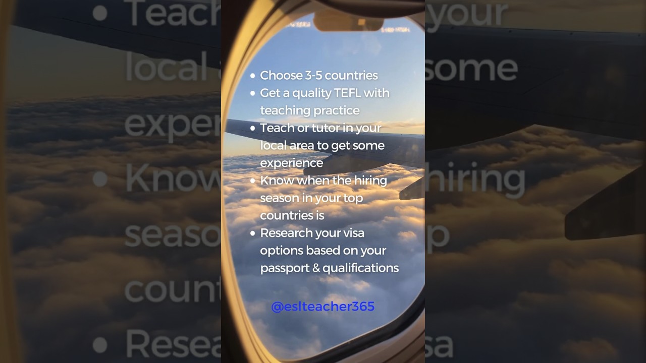 5 Things to Do BEFORE Teaching Abroad 🌎 #tefl