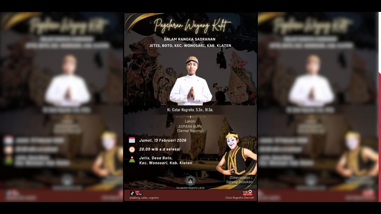 🔴📡Live Pagelaran Wayang Kulit Ki Catur Nugroho, M.Sn. // Lakon 