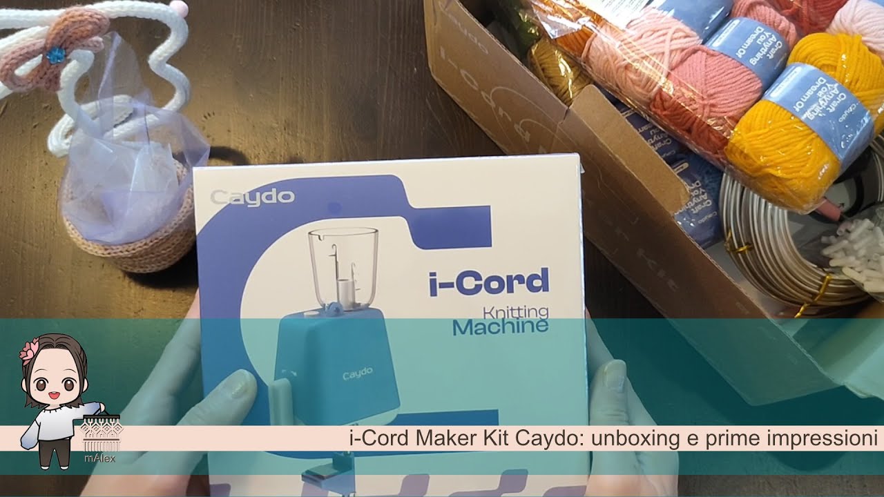 Faccio per voi l'unboxing del mulinetto automatico per tricotin Caydo: kit completo!