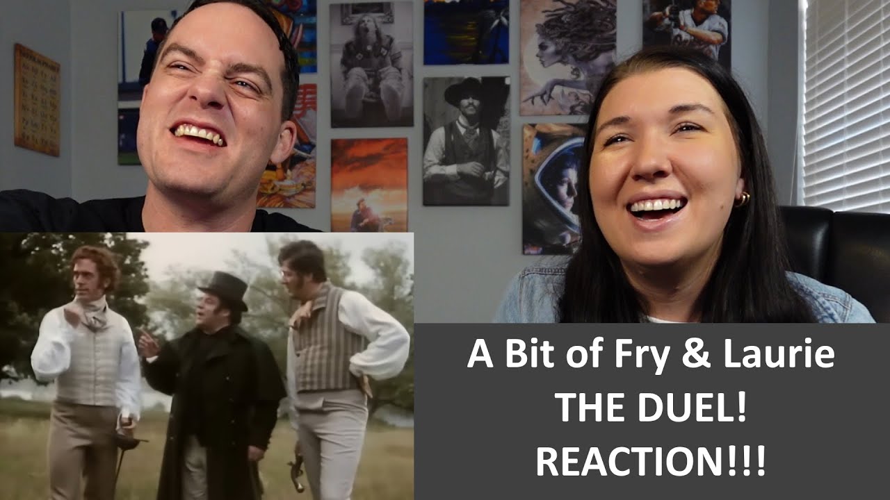 Americans React to A Bit of Fry and Laurie - The Duel REACTION