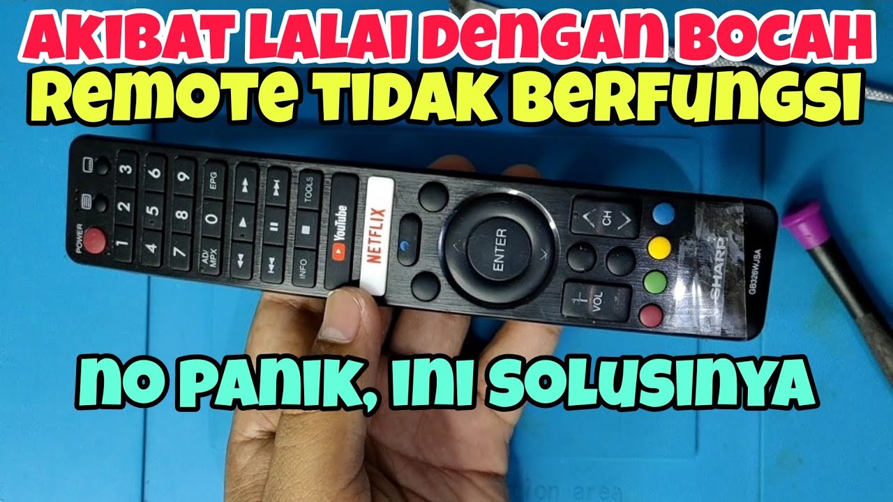 Trik Cara Perbaiki Remote TV LED Tidak Berfungsi Akibat Jatuh dan Pecah