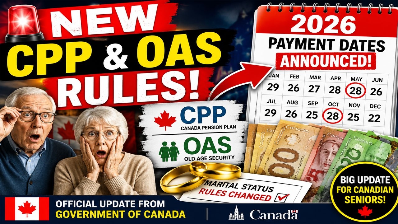 🚨 CPP & OAS 2026 Update | New Marital Status Rules Explained | Payment Dates Confirmed