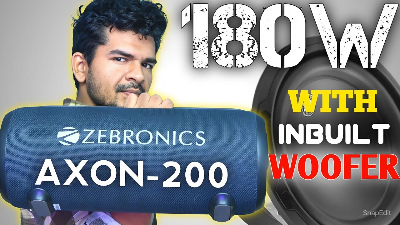 All Rounder MONSTER 180W Bluetooth Speaker - Zebronics Zeb Axon 200