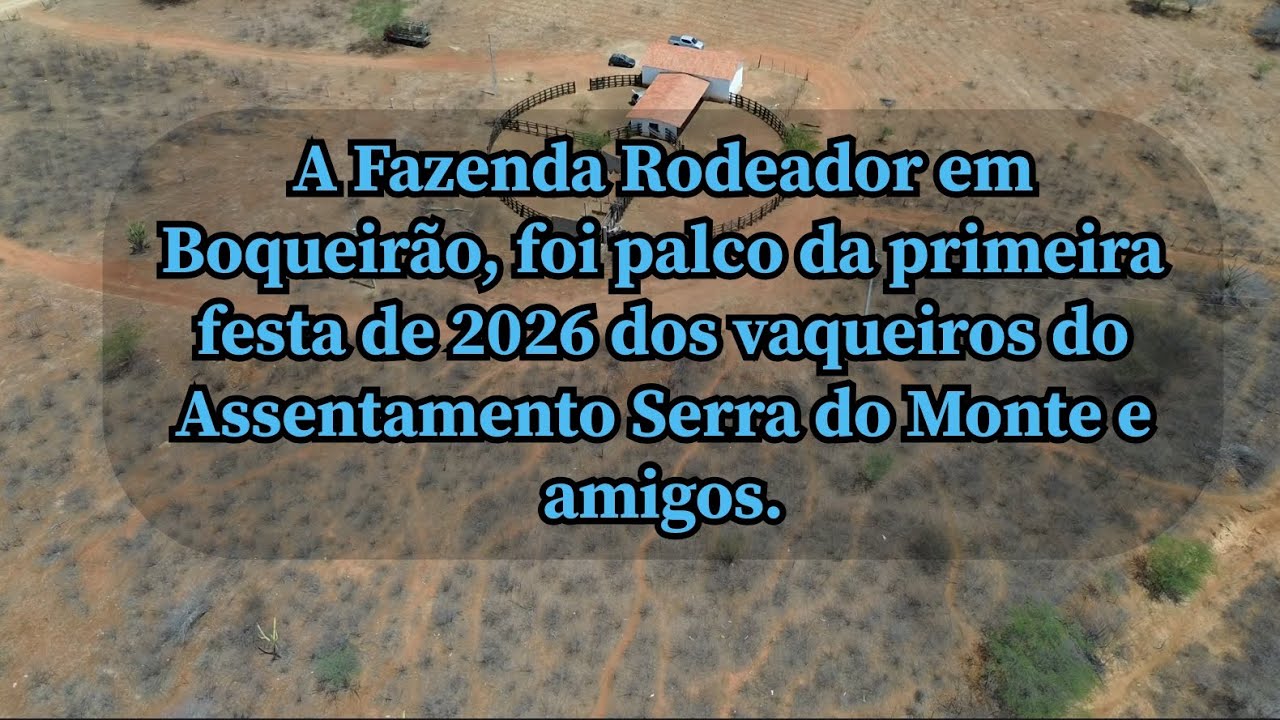 Primeiro pega de boi de 2026 dos vaqueiros do assentamento  Serra do Monte.