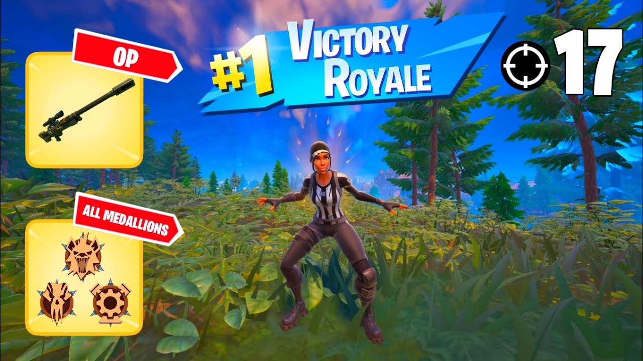High Elimination Solo Win Gameplay | ALL MEDALLIONS | Fortnite Chapter 5 Season 3 Zero Builds