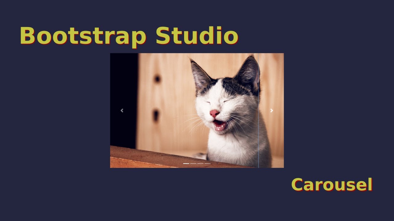 Bootstrap Studio - Карусель