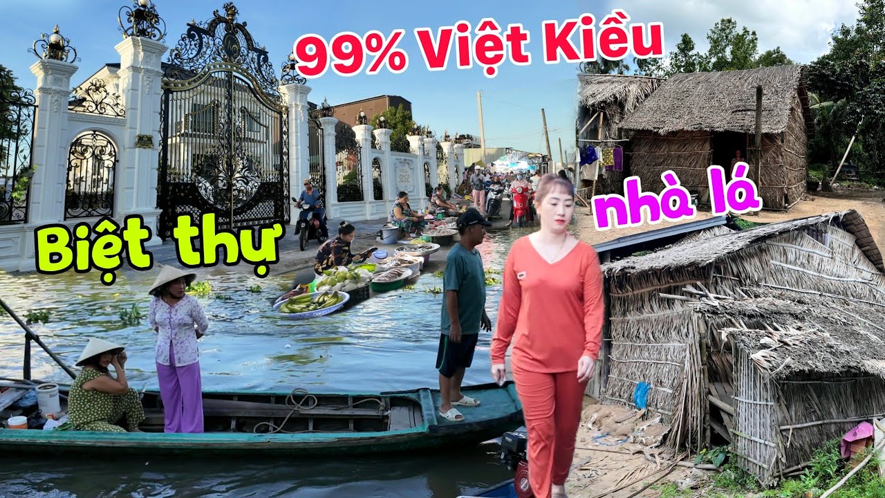 Kỳ lạ: Ngôi làng mệnh danh nhà giàu 99% Việt Kiều chợ Tà Niên Kiên Giang