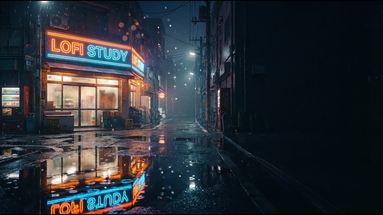 Peaceful Rain Night 🌧️ Chill Hip Hop Beats for Focus